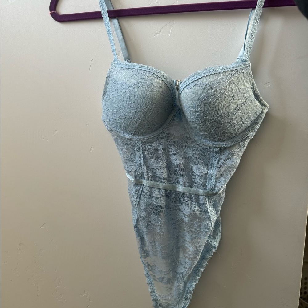 light blue langire bodysuit